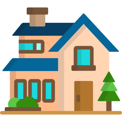 Luxury construction package icon